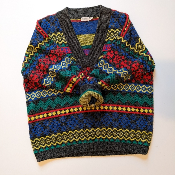 Vintage Esprit Oversized Colourful Sweater - Picture 5 of 8